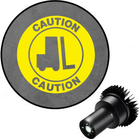 Visual Workplace® Virtual LED Projector Safety Sign EX Caution Forklift Symbol 25W Yellow 66-3132-618EX-PS145