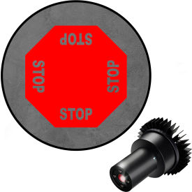 Visual Workplace® Virtual LED Projector Safety Sign EX 4-Way Stop 25W Red 66-3132-623EX-PS140
