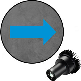 Visual Workplace® Virtual LED Projector Safety Symbol EX Long Arrow 25W Blue 66-3132-634EX-PS136