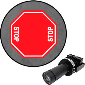 Visual Workplace® Virtual LED Projector Safety Sign Max (W) 2-Way Stop 100W 66-3135-011050-PS202