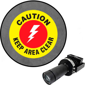 Visual Workplace® Virtual LED Projector Safety Sign Max (W) Caution Keep Area Clear 100W 66-3135-011050-PS209