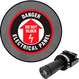 Visual Workplace® Virtual LED Projector Safety Sign Max (W) Danger Electrical Panel 100W 66-3135-011050-PS210