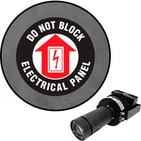 Visual Workplace® Virtual LED Projector Safety Sign Max (W) Do Not Block Electric Panel 100W 66-3135-011050-PS211