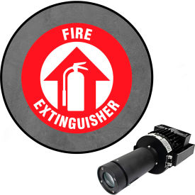 Visual Workplace® Virtual LED Projector Safety Sign Max (W) Fire Extinguisher 100W 66-3135-011050-PS212