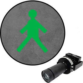 Visual Workplace® Virtual LED Projector Safety Symbol Max (W) Walking Man 100W Green 66-3135-141050-PS135