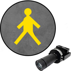 Visual Workplace® Virtual LED Projector Safety Symbol Max (W) Walking Man 100W Yellow 66-3135-181050-PS135