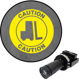 Visual Workplace® Virtual LED Projector Safety Sign Max (W) Caution Forklift Symbol 100W 66-3135-181050-PS145