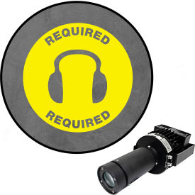 Visual Workplace® Virtual LED Projector Safety Sign Max (W) Required Hearing... 100W Yellow 66-3135-181050-PS160