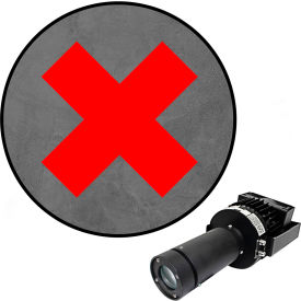 Visual Workplace® Virtual LED Projector Safety Symbol Max (W) X 100W Red 66-3135-231050-PS133