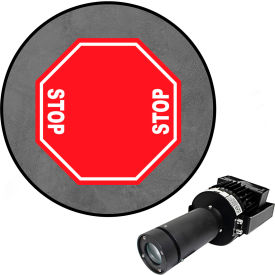Visual Workplace® Virtual LED Projector Safety Sign Max (SW) 2-Way Stop 100W 66-3136-011050-PS202