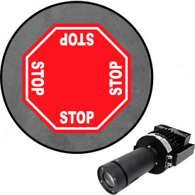 Visual Workplace® Virtual LED Projector Safety Sign Max (SW) 4-Way Stop 100W 66-3136-011050-PS203