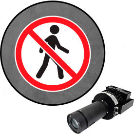 Visual Workplace® Virtual LED Projector Safety Sign Max (SW) No Pedestrian 100W 66-3136-011050-PS213