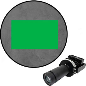 Visual Workplace® Virtual LED Projector Safety Walkway Max (SW) Solid Rectangle 100W Green 66-3136-141050-PS150