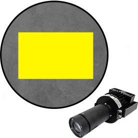 Visual Workplace® Virtual LED Projector Safety Walkway Max (SW) Solid Rectangle 100W Yellow 66-3136-181050-PS150