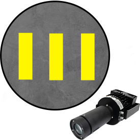 Visual Workplace® Virtual LED Projector Safety Walkway Max (SW) Stripes 100W Yellow 66-3136-181050-PS151