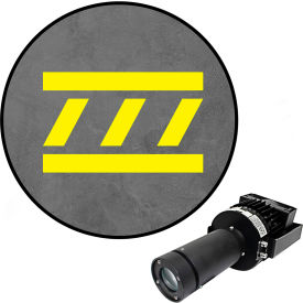 Visual Workplace® Virtual LED Projector Safety Walkway Max (SW) Diagonal w/Lines 100WYellow 66-3136-181050-PS155