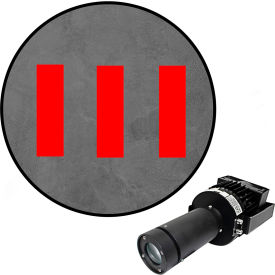 Visual Workplace® Virtual LED Projector Safety Walkway Max (SW) Stripes 100W Red 66-3136-231050-PS151