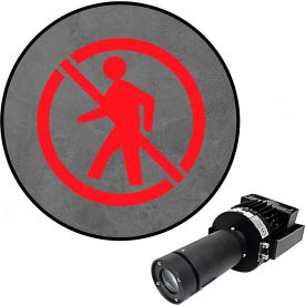Visual Workplace® Virtual LED Projector Safety Symbol Max (S) No Pedestrian 100W Red 66-3137-231050-PS139