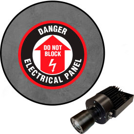 Visual Workplace® Virtual LED Projector Safety Sign (S) Danger Electrical Panel 50W 66-3138-601-PS210