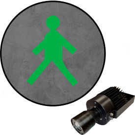 Visual Workplace® Virtual LED Projector Safety Symbol (S) Walking Man 50W Green 66-3138-614-PS135