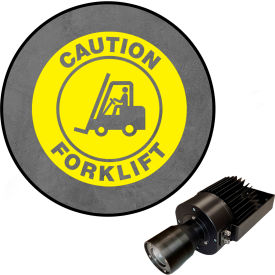 Visual Workplace® Virtual LED Projector Safety Sign (S) Forklift with Symbol 50W Yellow 66-3138-618-PS149