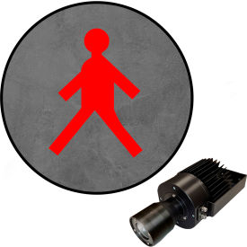 Visual Workplace® Virtual LED Projector Safety Symbol (S) Walking Man 50W Red 66-3138-623-PS135