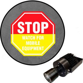 Visual Workplace® Virtual LED Projector Safety Sign (W) EX Stop Watch Equipment 50W 66-3139-601EX-PS205
