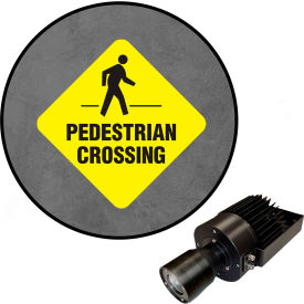 Visual Workplace® Virtual LED Projector Safety Sign (W) EX Pedestrian Crossing 50W 66-3139-601EX-PS207