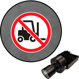 Visual Workplace® Virtual LED Projector Safety Sign (W) EX No Forklift 50W 66-3139-601EX-PS214
