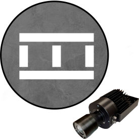 Visual Workplace® Virtual LED Projector Safety Walkway (W) EXT Stripes with Lines 50W White 66-3139-601EXT-PS154