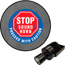 Visual Workplace® Virtual LED Projector Safety Sign (W) EXT Stop Sound Horn 50W 66-3139-601EXT-PS204
