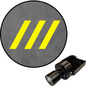 Visual Workplace® Virtual LED Projector Safety Walkway (W) EXT Diagonal Lines 50W Yellow 66-3139-618EXT-PS153