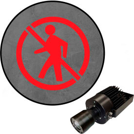 Visual Workplace® Virtual LED Projector Safety Symbol (W) EX No Pedestrian 50W Red 66-3139-623EX-PS139