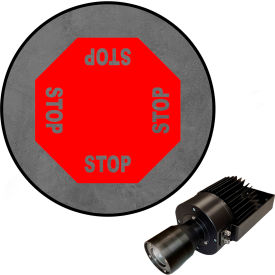 Visual Workplace® Virtual LED Projector Safety Sign (W) EX 4-Way Stop 50W Red 66-3139-623EX-PS140