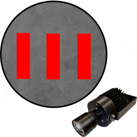 Visual Workplace® Virtual LED Projector Safety Walkway (W) EX Stripes 50W Red 66-3139-623EX-PS151