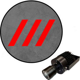 Visual Workplace® Virtual LED Projector Safety Walkway (W) EX Diagonal Lines 50W Red 66-3139-623EX-PS153