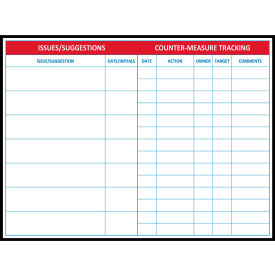 Visual Workplace Acrylic Dry Erase Board Ideas Counter Measure 1/8