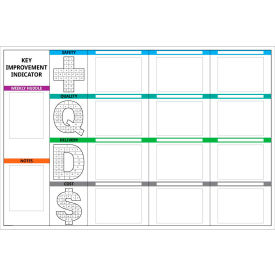 Visual Workplace Acrylic Dry Erase Board KPI SQDC Documents 1/8