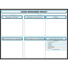 Visual Workplace Magnetic Dry Erase Overlay Kaizen Improvement Project 48