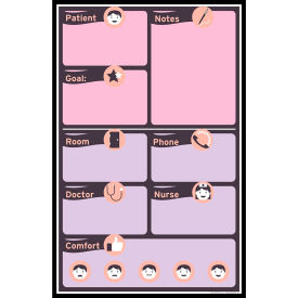 Visual Workplace Non-Magnetic Dry Erase Overlay Patient Comfort 24