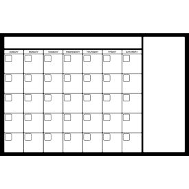 Visual Workplace Magnetic Dry Erase Board Calendar 1/8