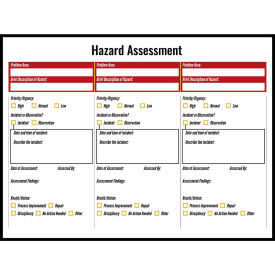 Visual Workplace Magnetic Dry Erase Board Hazard Assessment 1/8
