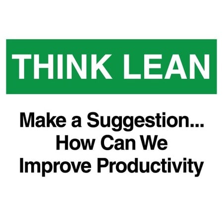 Lean Sign, PVC 10