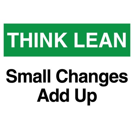 Lean Sign, PVC 10
