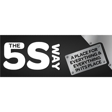 Lean Banner, 13 oz., 3 ft.x8 ft., 5S-Way MPN:60-45-3696-5S767