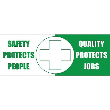 Safety Banner, 13 oz., 3 ft.x8 ft., Safety MPN:60-45-3696-SA749