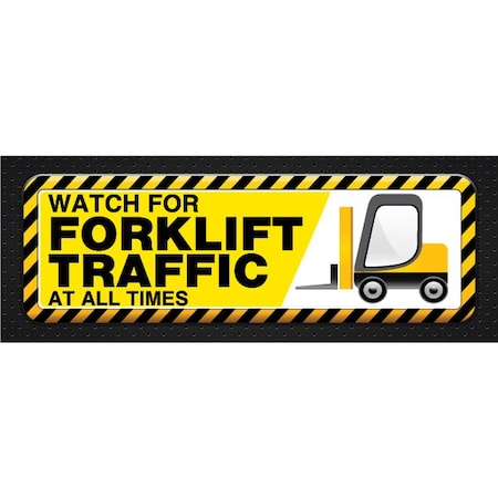 Safety Banner, 13 oz., 3 ft.x8 ft., Forklift MPN:60-45-3696-TR751