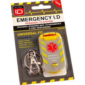 Vital ID Universal-Fit Worker Emergency ID Tag 2-3/4