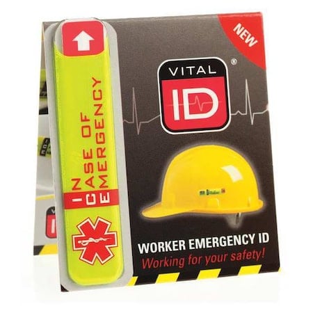 Hard Hat I.D, Yllw, 1/2in.Hx2-3/4in.W, PK25 MPN:WSID-01