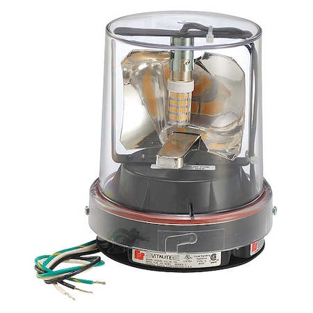 Warning Light, Clear, LED, 5-1/8